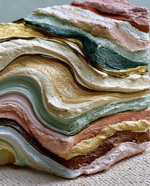 Pastel Strata — printable digital art preview