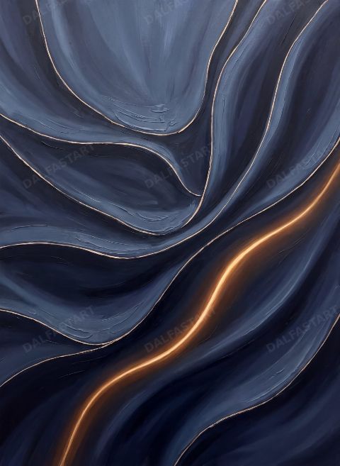 Folded Dusk — printable digital art preview