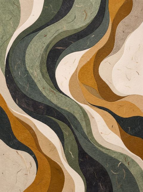 Marbled Current — printable digital art preview