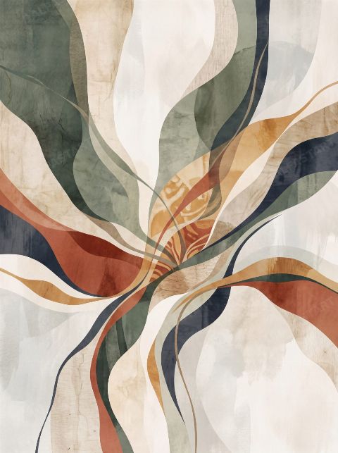 Unfolding Bloom — printable digital art preview