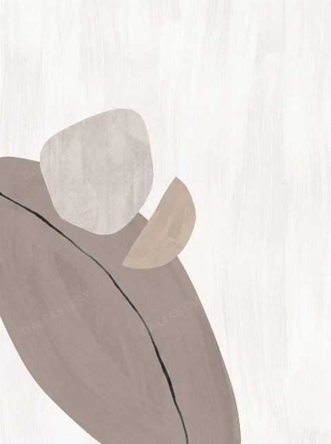 Grey Petal — printable digital art preview