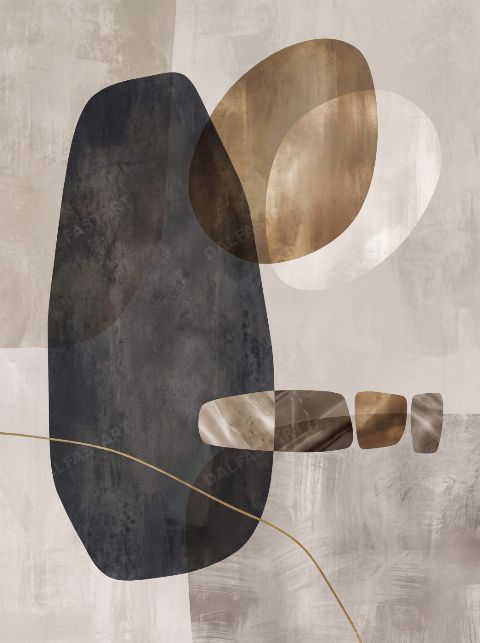 River Stones Resting — printable digital art preview
