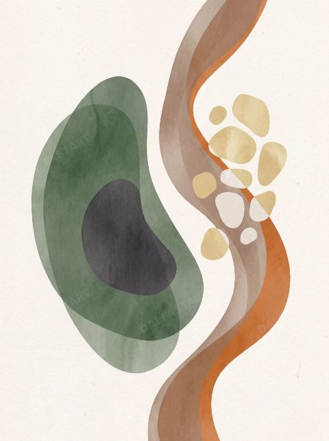 Verdant Bloom — printable digital art preview