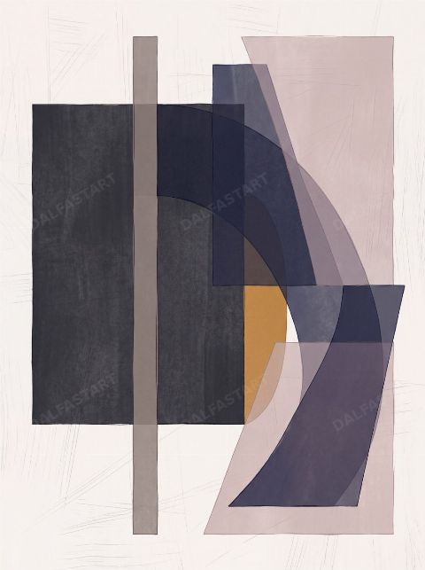 Violet Blocks — printable digital art preview