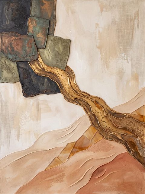 Golden Vein — printable digital art preview