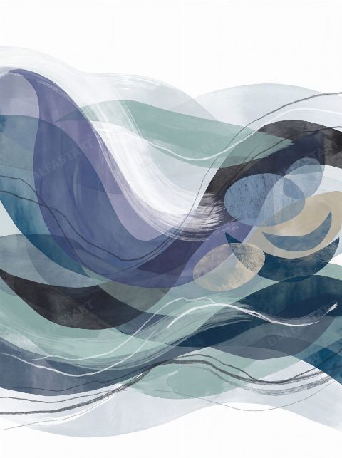 Wave Veil — printable digital art preview