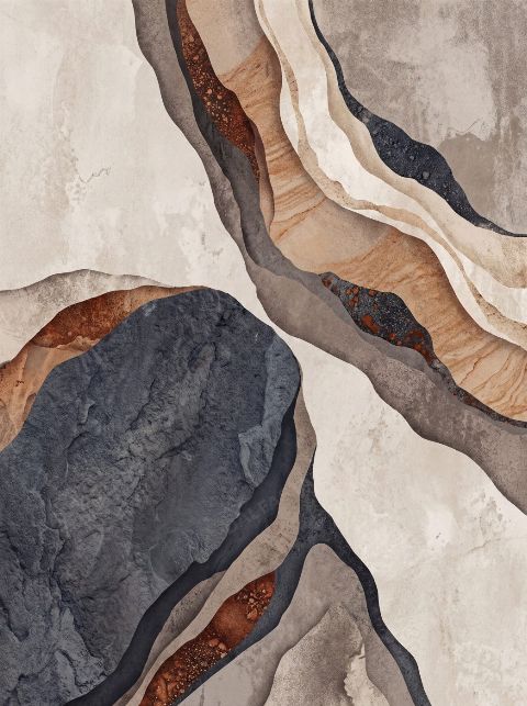 Basalt And Rust — printable digital art preview