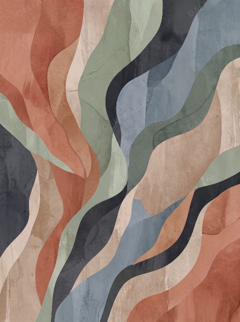 Rust Current — printable digital art preview