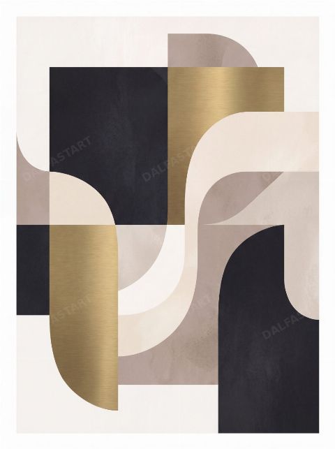 Gold Inlay — printable digital art preview