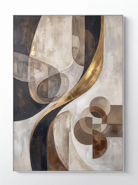 Bronze Spiral — printable digital art preview