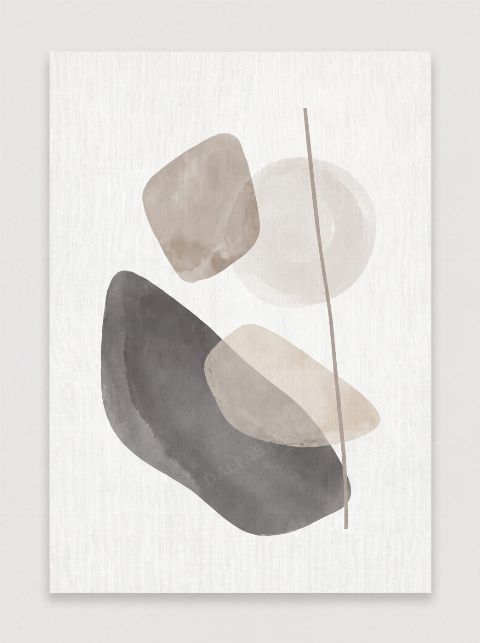 Two Pebbles — printable digital art preview