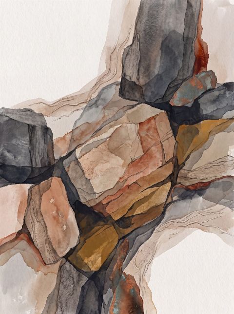 Cut Stone — printable digital art preview