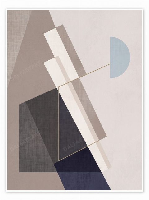 Blue Segment — printable digital art preview
