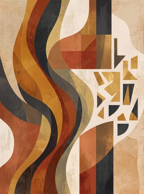 Flame Column — printable digital art preview