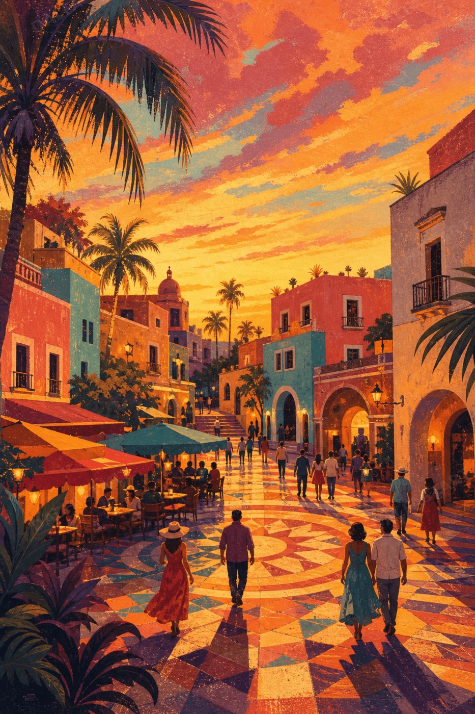 Latin Rhythm Dusk Plaza — full preview