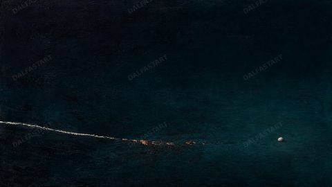 Ocean Noise Deep Receives Silence — printable digital art preview