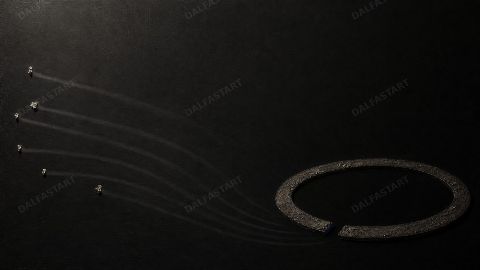 Space Debris Orbit Gives Back Silence — printable digital art preview