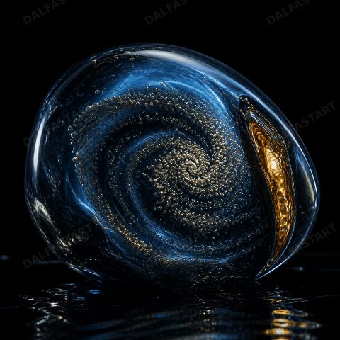 Current Kept In A Glass Stone — printable digital art preview