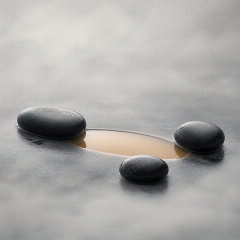 Breath Pool Between Stones — printable digital art preview