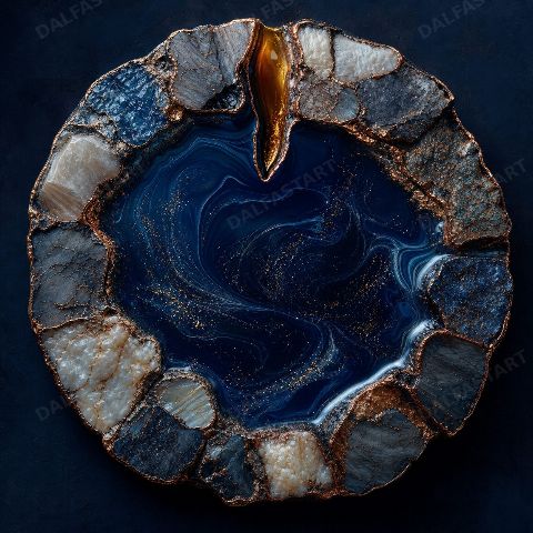Calendar Made From Returning Water — printable digital art preview