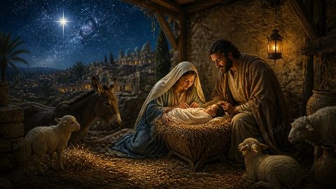 Holy Night — printable digital art preview