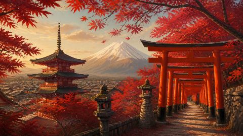Kyoto — printable digital art preview