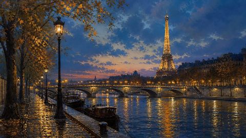 Paris — printable digital art preview