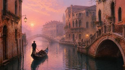 Venice — printable digital art preview