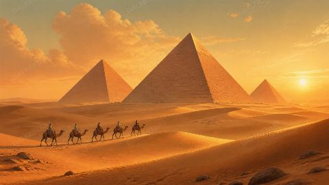 Giza — printable digital art preview