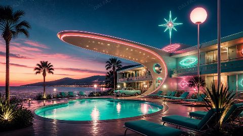 Starlight Motel — printable digital art preview
