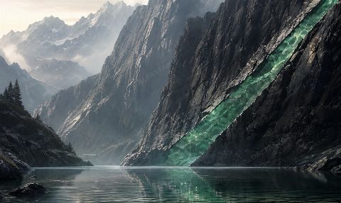 Jade Fracture — printable digital art preview