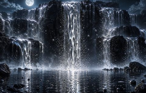 Mercury Falls — printable digital art preview