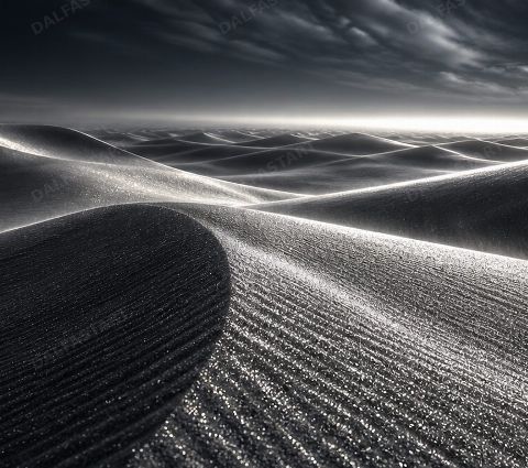 Silver Dunes — printable digital art preview