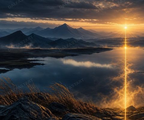 Golden Meridian — printable digital art preview