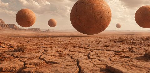 Celestial Clay — printable digital art preview