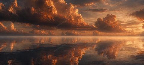 Copper Clouds — printable digital art preview