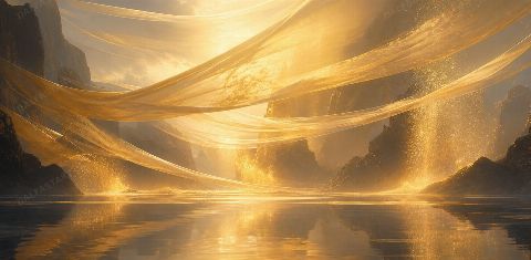 Solar Veil — printable digital art preview