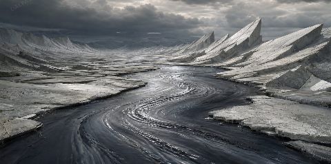Graphite Current — printable digital art preview