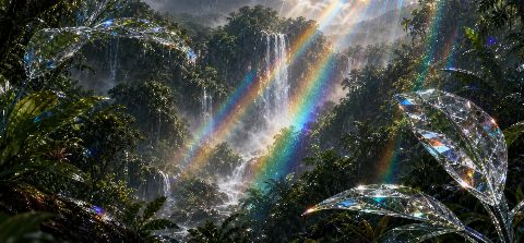 Prism Rainforest — printable digital art preview